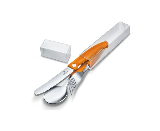 Набор столовых приборов Victorinox SwissClassic Table Set 3 шт Orange (6.7192.F9), изображение 2 Набор столовых приборов Victorinox SwissClassic Table Set 3 шт Orange (6.7192.F9), изображение 2