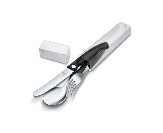 Набор столовых приборов Victorinox SwissClassic Table Set 3 шт Black (6.7192.F3), изображение 2 Набор столовых приборов Victorinox SwissClassic Table Set 3 шт Black (6.7192.F3), изображение 2