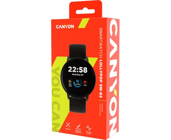 Смарт-годинник Canyon CNS-SW63BB Lollypop (CNS-SW63BB), зображення 7 Смарт-годинник Canyon CNS-SW63BB Lollypop (CNS-SW63BB), зображення 7