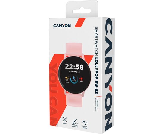 Смарт-часы Canyon CNS-SW63PP Lollypop (CNS-SW63PP), изображение 7 Смарт-часы Canyon CNS-SW63PP Lollypop (CNS-SW63PP), изображение 7