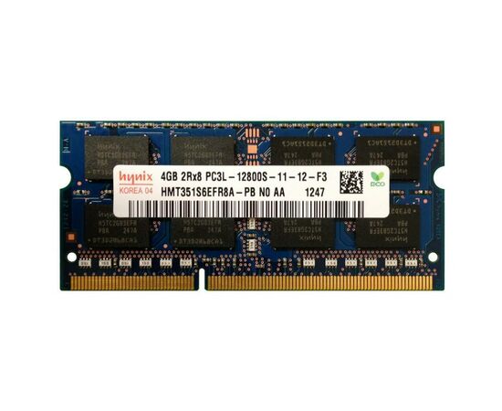 Модуль памяти для ноутбука SoDIMM DDR3L 4GB 1600 MHz Hynix (HMT351S6EFR8A-PB)