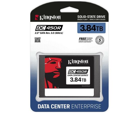 Накопитель SSD 2.5" 3.84TB Kingston (SEDC450R/3840G), изображение 3 Накопитель SSD 2.5" 3.84TB Kingston (SEDC450R/3840G), изображение 3