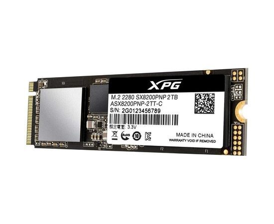 Накопитель SSD M.2 2280 2TB ADATA (ASX8200PNP-2TT-C), изображение 3 Накопитель SSD M.2 2280 2TB ADATA (ASX8200PNP-2TT-C), изображение 3