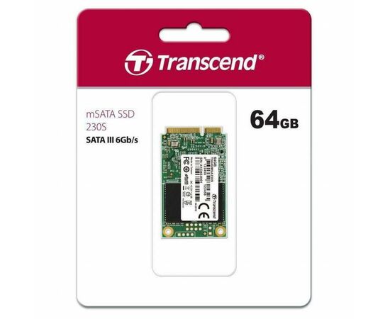 Накопитель SSD mSATA 64GB Transcend (TS64GMSA230S), изображение 2 Накопитель SSD mSATA 64GB Transcend (TS64GMSA230S), изображение 2