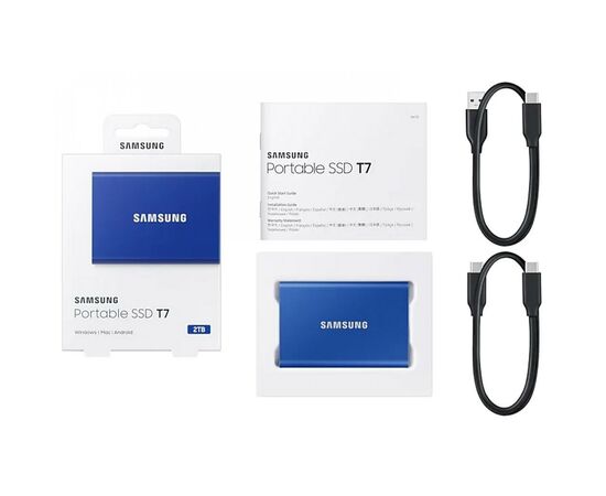 Накопитель SSD USB 3.2 2TB T7 Samsung (MU-PC2T0H/WW), изображение 11 Накопитель SSD USB 3.2 2TB T7 Samsung (MU-PC2T0H/WW), изображение 11