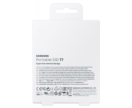 Накопитель SSD USB 3.2 2TB T7 Samsung (MU-PC2T0H/WW), изображение 8 Накопитель SSD USB 3.2 2TB T7 Samsung (MU-PC2T0H/WW), изображение 8