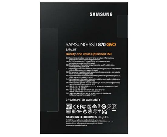 Накопитель SSD 2.5" 1TB Samsung (MZ-77Q1T0BW), изображение 7 Накопитель SSD 2.5" 1TB Samsung (MZ-77Q1T0BW), изображение 7