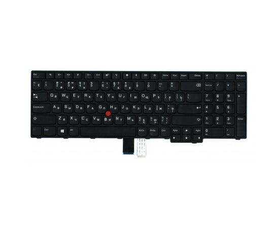 Клавиатура ноутбука Lenovo ThinkPad E570/E575 черная с черной с ТП UA (A46109)