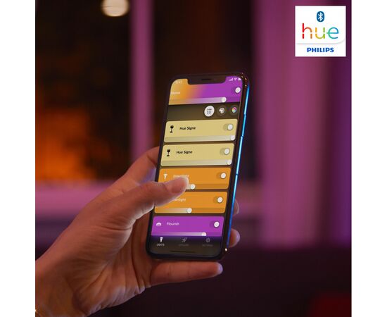 Настольная лампа Philips Hue Iris, Color, BT, DIM, біла (929002376101), изображение 2 Настольная лампа Philips Hue Iris, Color, BT, DIM, біла (929002376101), изображение 2