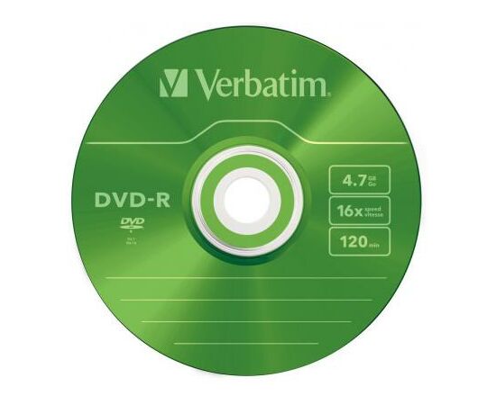 Диск DVD Verbatim 4.7Gb 16X Slim case 5 шт Color (43557), изображение 6 Диск DVD Verbatim 4.7Gb 16X Slim case 5 шт Color (43557), изображение 6