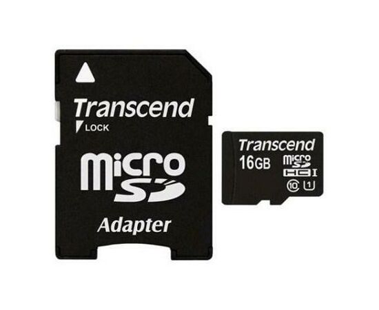 Карта пам'яті Transcend 16Gb microSDHC UHS-I (TS16GUSDU1)