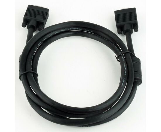 Кабель мультимедийный VGA M/F 1.8m Cablexpert (CC-PPVGAX-6B), изображение 2 Кабель мультимедийный VGA M/F 1.8m Cablexpert (CC-PPVGAX-6B), изображение 2