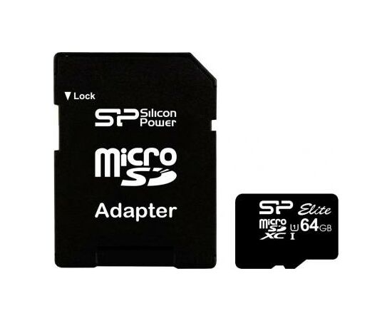 Карта пам'яті Silicon Power 64GB microSDXC Class 10 UHS-ISDR (SP064GBSTXBU1V10SP)