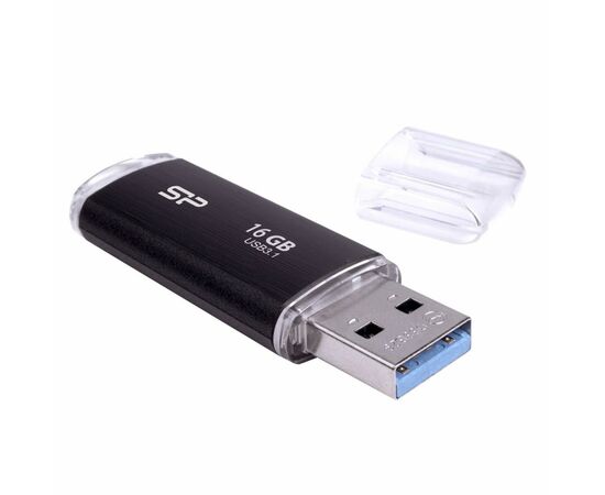 USB флеш накопитель Silicon Power 16GB Blaze B02 Black USB 3.0 (SP016GBUF3B02V1K), изображение 2 USB флеш накопитель Silicon Power 16GB Blaze B02 Black USB 3.0 (SP016GBUF3B02V1K), изображение 2