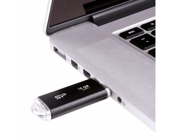 USB флеш накопитель Silicon Power 16GB Blaze B02 Black USB 3.0 (SP016GBUF3B02V1K), изображение 3 USB флеш накопитель Silicon Power 16GB Blaze B02 Black USB 3.0 (SP016GBUF3B02V1K), изображение 3