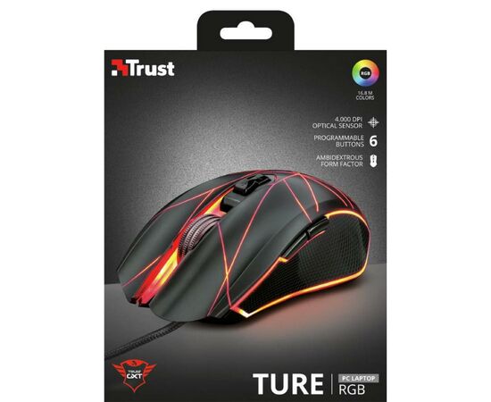 Мышка Trust GXT 160 Ture illuminated gaming mouse (22332), изображение 9 Мышка Trust GXT 160 Ture illuminated gaming mouse (22332), изображение 9