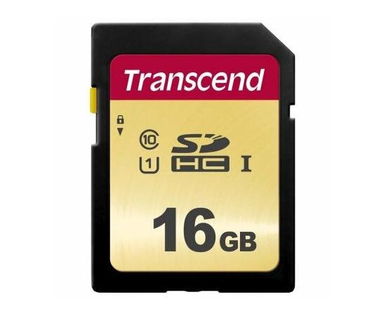 Карта пам'яті Transcend 16GB SDHC class 10 UHS-I U1 (TS16GSDC500S)
