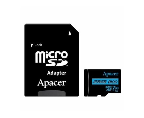 Карта пам'яті Apacer 128GB microSDHC class 10 UHS-I U3 V30 (AP128GMCSX10U7-R)
