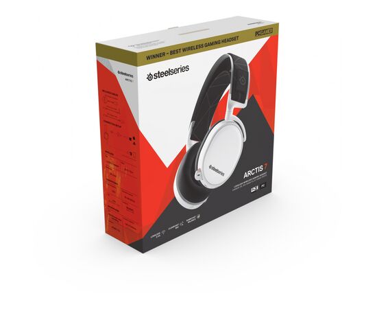Наушники SteelSeries Arctis 7 White 2019 Edition (61508), изображение 5 Наушники SteelSeries Arctis 7 White 2019 Edition (61508), изображение 5