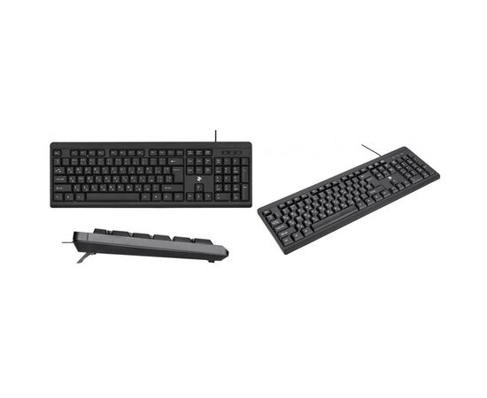 Клавиатура 2E KS108 USB Black (2E-KS108UB), изображение 2 Клавиатура 2E KS108 USB Black (2E-KS108UB), изображение 2