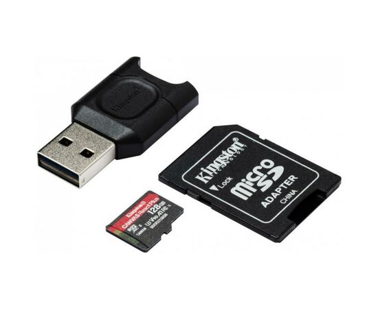 Карта памяти Kingston 128GB microSDXC class 10 Canvas React+ (MLPMR2/128GB), изображение 2 Карта памяти Kingston 128GB microSDXC class 10 Canvas React+ (MLPMR2/128GB), изображение 2