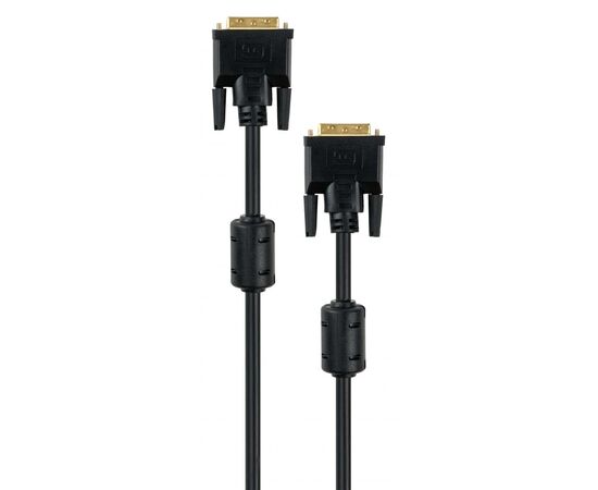 Кабель мультимедийный DVI to DVI 24+1pin 1.8 m Vinga (VCPDCDVIMM1.8BK), изображение 3 Кабель мультимедийный DVI to DVI 24+1pin 1.8 m Vinga (VCPDCDVIMM1.8BK), изображение 3
