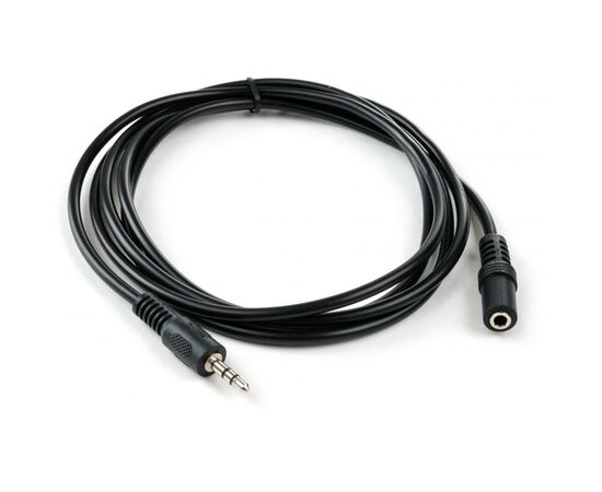 Кабель мультимедийный Jack 3.5mm M/F 1.8 m Vinga (VCPDCJ35MF1.8BK), изображение 2 Кабель мультимедийный Jack 3.5mm M/F 1.8 m Vinga (VCPDCJ35MF1.8BK), изображение 2