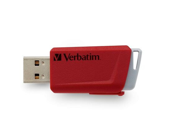 USB флеш накопичувач Verbatim 2x32GB Store 'n' Click Red/Blue USB 3.2 (49308), зображення 4 USB флеш накопичувач Verbatim 2x32GB Store 'n' Click Red/Blue USB 3.2 (49308), зображення 4