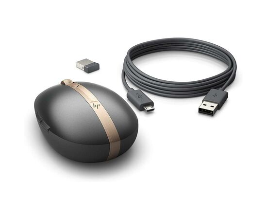 Мышка HP Spectre 700 Wireless/Bluetooth Black-Gold (3NZ70AA), изображение 5 Мышка HP Spectre 700 Wireless/Bluetooth Black-Gold (3NZ70AA), изображение 5