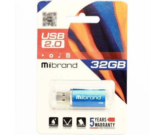 USB флеш накопитель Mibrand 32GB Cougar Blue USB 2.0 (MI2.0/CU32P1U), изображение 2 USB флеш накопитель Mibrand 32GB Cougar Blue USB 2.0 (MI2.0/CU32P1U), изображение 2