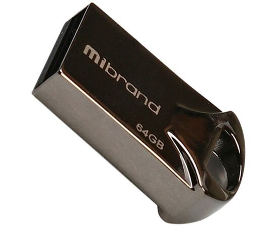 USB флеш накопичувач Mibrand 64GB Hawk Black USB 2.0 (MI2.0/HA64M1B)