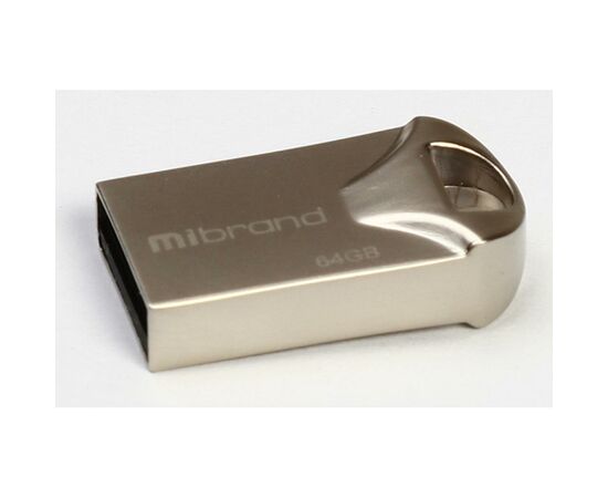 USB флеш накопитель Mibrand 64GB Hawk Silver USB 2.0 (MI2.0/HA64M1S)