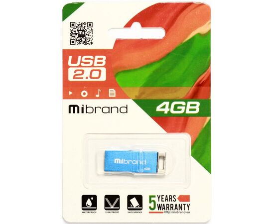 USB флеш накопитель Mibrand 4GB Сhameleon Blue USB 2.0 (MI2.0/CH4U6U), изображение 2 USB флеш накопитель Mibrand 4GB Сhameleon Blue USB 2.0 (MI2.0/CH4U6U), изображение 2