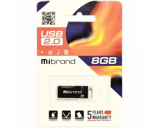 USB флеш накопитель Mibrand 8GB Сhameleon Black USB 2.0 (MI2.0/CH8U6B), изображение 2 USB флеш накопитель Mibrand 8GB Сhameleon Black USB 2.0 (MI2.0/CH8U6B), изображение 2