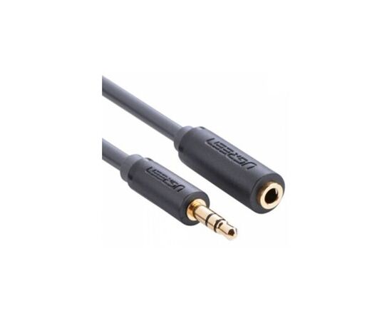 Кабель мультимедийный 3.5mm M to 3.5mm F 1.0m AV124 (Gray) Ugreen (10782), изображение 2 Кабель мультимедийный 3.5mm M to 3.5mm F 1.0m AV124 (Gray) Ugreen (10782), изображение 2