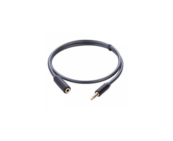 Кабель мультимедийный 3.5mm M to 3.5mm F 1.0m AV124 (Gray) Ugreen (10782)