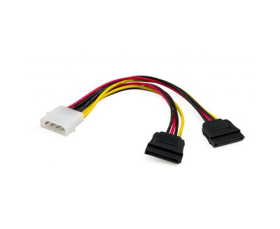 Кабель питания SATA power 0.2m 2 connectors Vinga (VCPSATA2PW2), изображение 2 Кабель питания SATA power 0.2m 2 connectors Vinga (VCPSATA2PW2), изображение 2