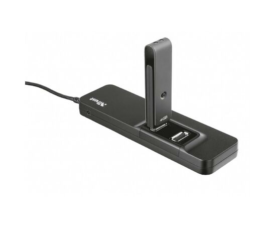 Концентратор Trust Oila 7 Port USB 2.0 Hub - black (20576_TRUST), изображение 3 Концентратор Trust Oila 7 Port USB 2.0 Hub - black (20576_TRUST), изображение 3