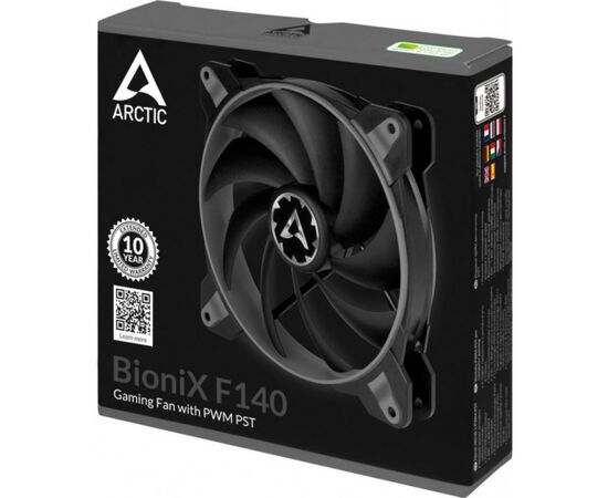 Кулер для корпуса Arctic BioniX F140 Grey (ACFAN00161A), изображение 5 Кулер для корпуса Arctic BioniX F140 Grey (ACFAN00161A), изображение 5