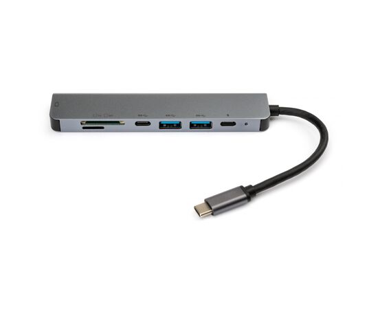 Концентратор Vinga Type-C to 4K HDMI+2*USB3.0+SD+TF+PD+USB-C 3.1 Gen1 aluminium (VCPHTC7AL), изображение 4 Концентратор Vinga Type-C to 4K HDMI+2*USB3.0+SD+TF+PD+USB-C 3.1 Gen1 aluminium (VCPHTC7AL), изображение 4