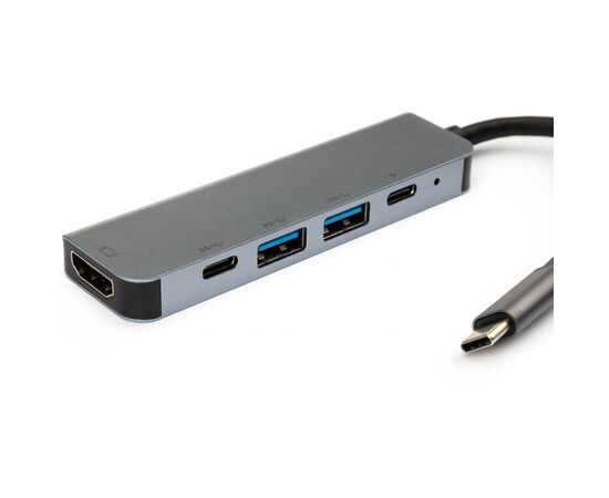 Концентратор Vinga Type-C to 4K HDMI+2*USB3.0+PD+USB-C 3.1 Gen1 aluminum (VCPHTC5AL), изображение 3 Концентратор Vinga Type-C to 4K HDMI+2*USB3.0+PD+USB-C 3.1 Gen1 aluminum (VCPHTC5AL), изображение 3