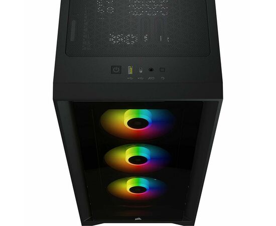 Корпус Corsair iCUE 4000X RGB Tempered Glass Black (CC-9011204-WW), изображение 5