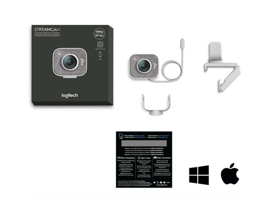 Веб-камера Logitech StreamCam White (960-001297), изображение 10 Веб-камера Logitech StreamCam White (960-001297), изображение 10