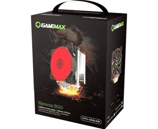 Кулер для процессора Gamemax Gamma 500-Green, изображение 6 Кулер для процессора Gamemax Gamma 500-Green, изображение 6