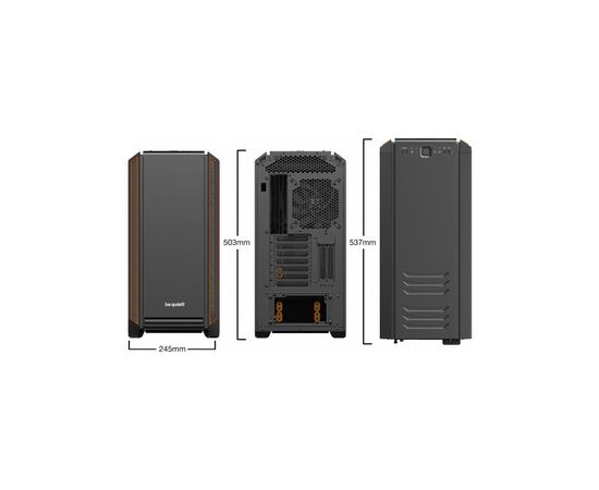 Корпус Be quiet! Silent Base 601 Window Orange (BGW25), изображение 9 Корпус Be quiet! Silent Base 601 Window Orange (BGW25), изображение 9