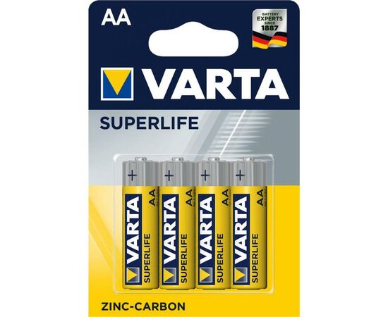 Батарейка Varta AA SUPERLIFE Zinc-Carbon R6 * 4 (02006101414)