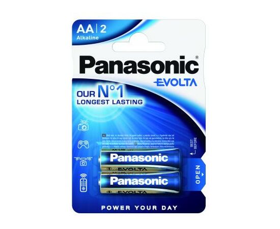 Батарейка Panasonic AA LR06 Evolta * 2 (LR6EGE/2BP)