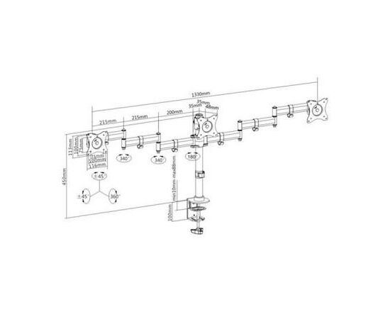 Кронштейн ITech MBS-13F, изображение 3 Кронштейн ITech MBS-13F, изображение 3