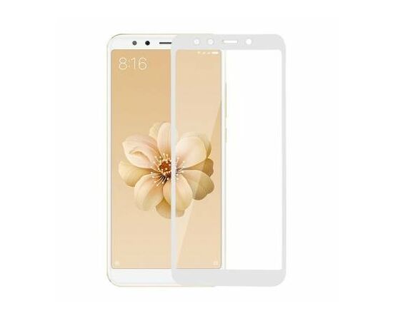 Стекло защитное MakeFuture для Xiaomi MiA2 (Mi6X) White Full Cover Full Glue (MGFCFG-XMA2W), изображение 4 Стекло защитное MakeFuture для Xiaomi MiA2 (Mi6X) White Full Cover Full Glue (MGFCFG-XMA2W), изображение 4