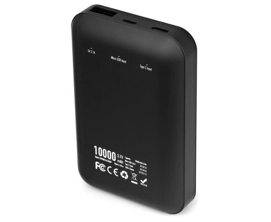 Батарея универсальная Vinga 10000 mAh Display soft touch black (BTPB0310LEDROBK), изображение 5 Батарея универсальная Vinga 10000 mAh Display soft touch black (BTPB0310LEDROBK), изображение 5
